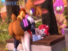 Little pony getting fucked from behind by big animal dick
